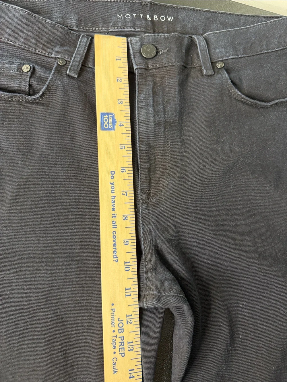 Mott & Bow Slim Fit Jeans Mens 34x30 Black Stretch Denim Jay Rins